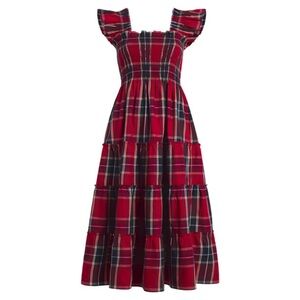 Hill House Home The Ellie Nap Dress in Red Tartan